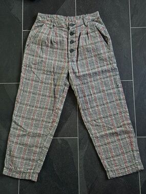Free people plaid trouser pants